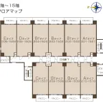 2階～15階 フロアマップ